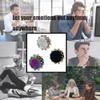 3 Pieces Gear Fidget Spinner Toy for Adults, Mini Tiny Small Finger Toys Solid Metal Brass Gear Design Boredom Killing Time, Quiet Silent EDC Kinetic Hands Gyro for Stress Anxiety view 4