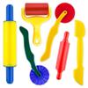Clay and Dough Tools 6 Pieces Basic Dough Tool Set for Kids, Variety of Rolling Pins, Rollers, Cutters view 1