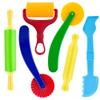 Clay and Dough Tools 6 Pieces Basic Dough Tool Set for Kids, Variety of Rolling Pins, Rollers, Cutters view 1
