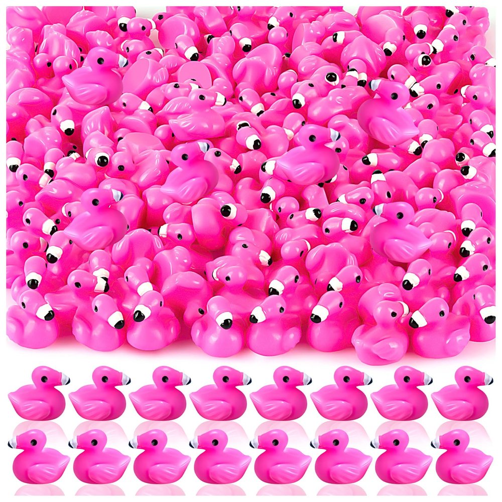 150Pcs Mini Resin Flamingo, Flamingo Tiny Ducks, Cute Flamingos Figurine for Cake Topper Garden Dollhouse Landscape Aquarium Ornaments DIY Crafts