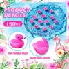 150Pcs Mini Resin Flamingo, Flamingo Tiny Ducks, Cute Flamingos Figurine for Cake Topper Garden Dollhouse Landscape Aquarium Ornaments DIY Crafts view 3