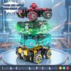 4-Pack Transformable Fidget Spinners for Kids,DIY Transforming Car & Robot Fidget Toys,Easter Basket Stuffers Gifts,Stress Relief Sensory Toys for Boys view 4