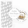 50 Custom Clay Poker Chips, 40mm Personalized Poker Chips with Your Logo, Image or Text, Heavy 11.5 Grams Casino Sized Clay Drink Chips for Bar, Party, Business Card, Golf Club or Events (Gray) view 1