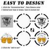 50 Custom Clay Poker Chips, 40mm Personalized Poker Chips with Your Logo, Image or Text, Heavy 11.5 Grams Casino Sized Clay Drink Chips for Bar, Party, Business Card, Golf Club or Events (Gray) view 4