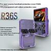 Protective Case Sleeve for R36S Retro Handheld Game Console Soft Skin Cover Dust-Proof Shockproof TPU Shell Protector (Translucent Black) view 3
