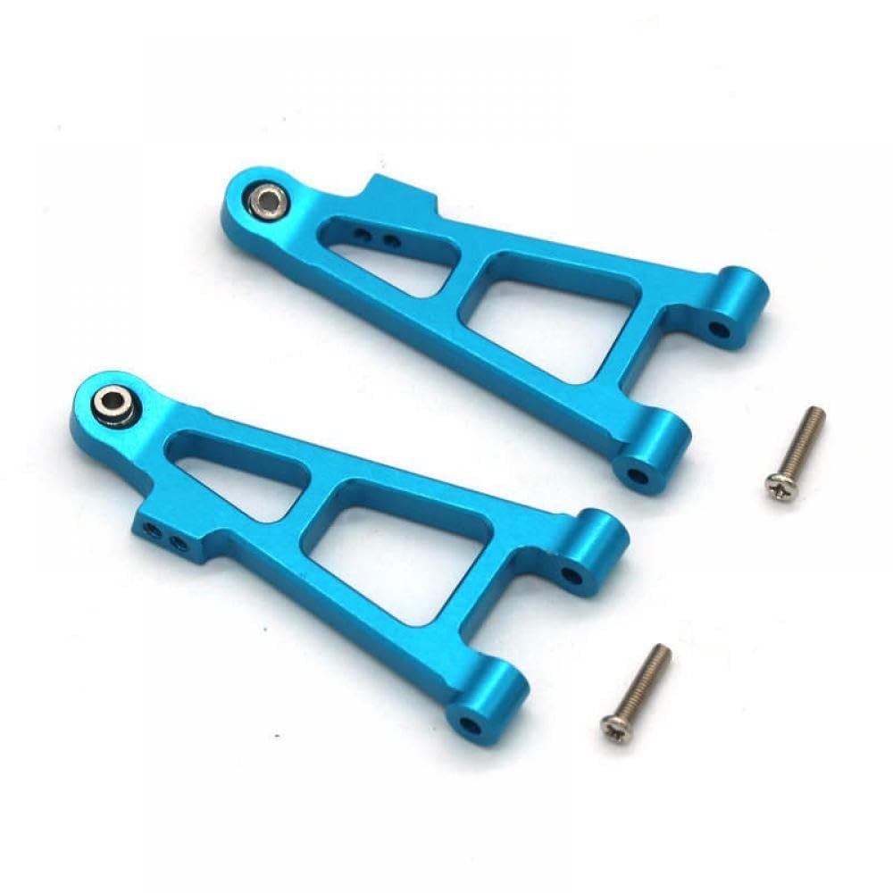 GFEJVDBI Metal Front Lower Swing Arm Compatible with 16207 16208 16209 16210 H16 RC Car Accessories(Blue)