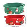 2pcs Holiday Themed Cotton Rope Storage Bin Hand Woven Basket Toy Organizers for Kids Elegant Christmas Present Basket view 3