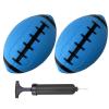 ABAJI Toy Football 2PCS 6 inch Small Mini Ball for Kid Toddler Soft Rubber Come with Pump Needle Boys Girls Gift Party Decor view 1