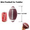 ABAJI Toy Football 2PCS 6 inch Small Mini Ball for Kid Toddler Soft Rubber Come with Pump Needle Boys Girls Gift Party Decor view 2