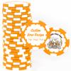50 Custom Clay Poker Chips, 40mm Heavy 11.5 Grams Casino Sized Personalized Poker Chips with Logo, Image or Text, Customized Drink Tokens for Bar, Party, Business Card, Golf Club or Events (Orange) view 1