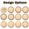 100-1000Pcs Custom Wooden Drink Chips, 1.5 Inch Wooden Coins, Personalized Drink Tokens, Laser Engraved with Your Logo, Text, or Design, Poker Chips, Event & Wedding Favors view 2