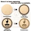 100-1000Pcs Custom Wooden Drink Chips, 1.5 Inch Wooden Coins, Personalized Drink Tokens, Laser Engraved with Your Logo, Text, or Design, Poker Chips, Event & Wedding Favors view 3