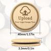100-1000Pcs Custom Wooden Drink Chips, 1.5 Inch Wooden Coins, Personalized Drink Tokens, Laser Engraved with Your Logo, Text, or Design, Poker Chips, Event & Wedding Favors view 4