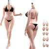 1/6 Scale Female Action Figure Body, 12 inches Slender Seamless Action Figure Body, Super Realistic Soft & Flexible Female Figure Body Model with Detachable 5 Pairs of Hand Gesture (Pale Skin) view 2