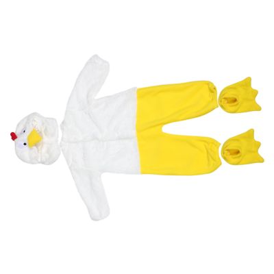 VALICLUD 1set Cute Chicken Plush Jumpsuit Matching Hat for Newborn Photography Warm Long Sleeve Animal Outfit for Family Events and Outdoor Adventures