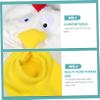 VALICLUD 1set Cute Chicken Plush Jumpsuit Matching Hat for Newborn Photography Warm Long Sleeve Animal Outfit for Family Events and Outdoor Adventures view 3