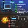Adjustable Height Basketball Hoop Indoor with LED Lights, Basketball Toys Gifts for 5 6 7 8 9 10+ Year Old Boys Kids, Indoor Over The Door Mini Basketball Hoops with Electronic Scoreboard & 3 Balls view 2