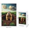 Jigsaw Puzzles 1000 Pieces for Adults - Groundhog Pops Out Hole Groundhog Day Wooden PuzzleAdults Teenagers and Kids Toys,Difficult Puzzles,Brain Development Games,Art Educational Game Puzzle view 2
