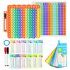 Anemeeoke Multiplication Flash Cards + Pop Fidget Multiplication Chart, Times Table Educational Flashcard 3rd Grade, 4th, 5th, 6th Grade for Kids Home School view 1
