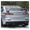 Compatible For Mitsubishi Lancer Evo ABS Plastic Unpainted Color Rear Spoiler Wing Trunk Lid Cover Car Styling(Carbon fiber patter) view 4