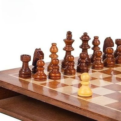 Personalized 10-Inch Magnetic Travel Chess Set Custom Engraved Wooden Square Chess Board for Chess Lovers & Enthusiasts Ideal Birthday or Unique Present