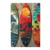 1000 Piece Wood Puzzles for Adults, Surfboard Surfing Waves Palm Trees Hawaiian Tropical Colorful Jigsaw Puzzles, Funny Challenging Puzzles, Great Gift for Family Friends view 1