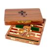 12-Inch Backgammon Set for Adults  Wooden Inlaid Board with Unique Checkers & Dice  Complete Travel-Friendly Game Set for On-The-Go Play view 3