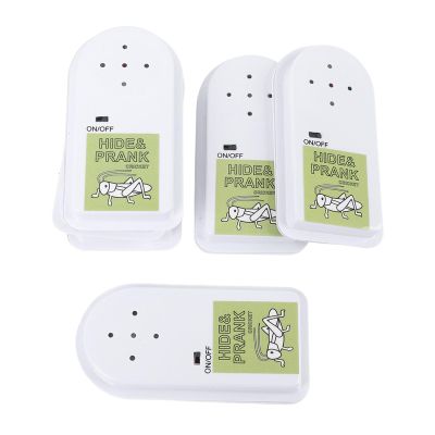 6PCS Funny Cricket Noise Maker, Annoying Prank Cripet Box, Clear Realistic Sound, Easy Find Device, Prank Toy for Adults and Children, Adhesive Backing Design, 4 Cricket Sounds