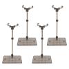 5 Pcs Action Figure Display Stand,Versatile Set up Customizable Stage,Plastic Easy Assembly Lightweight Portable, Compatible with 1/144 Toy, Black view 1
