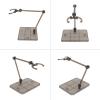 5 Pcs Action Figure Display Stand,Versatile Set up Customizable Stage,Plastic Easy Assembly Lightweight Portable, Compatible with 1/144 Toy, Black view 4