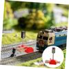Veemoon 2 Pack Boys and Girls' Railway Station Accessories DIY Gas Station Model Kit Road Block Toy Develop Creativity Skills view 3
