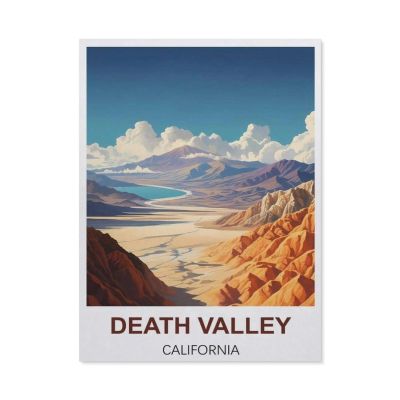 Jigsaw Puzzle 1000 Pieces for AdultsDeath Valley California Vintage Travel PosterUnique Suitable for Teenagers and Adults, Home Decoration38x26cm-BJ4