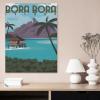 1000PcsBora Bora Island MountainJigsaw Adult Decompression Game Puzzle Students Toy for Children Christmas Birthday Gifts50x70cm-BK4 view 2