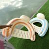 2PCS Pool Swim Ring Inflatable Pool Floats Water Fun Large Adult Swimming Pool Float for Beach Lake Summer Holiday Beach Party (U-Multi Lollipop Striped,2) view 4