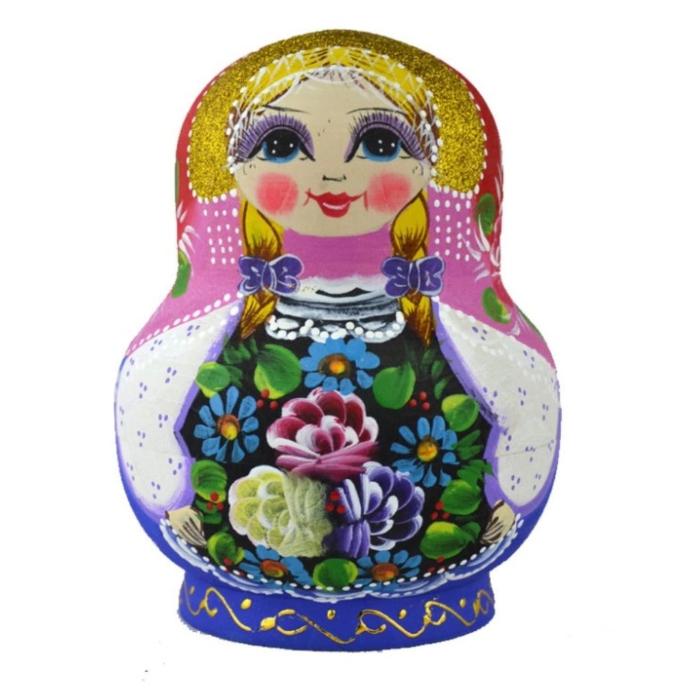 PXIWDAN Nesting Doll Nesting Doll Set of 10 Pieces Traditonal Matryoshka Wishing Dolls Toy Christmas Birthday Gift Home Decor Stacking Doll