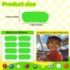 100 Pairs Sports Eye Black Stickers Set for Baseball, Softball, Football, Lacrosse Fans - Breathable Eye Stickers with 2 Pencils for Party Game Day Sports Supplies (Green) view 2