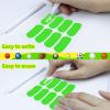 100 Pairs Sports Eye Black Stickers Set for Baseball, Softball, Football, Lacrosse Fans - Breathable Eye Stickers with 2 Pencils for Party Game Day Sports Supplies (Green) view 3