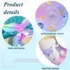 2pcs Pool Floats Mermaid Pool Tubes with Tail,Inflatable Swimming Ring, Cute Pool Float Tube Decorations Swim Tubes Outdoor Pool Beach Water Floats Party Supplies Floaties (Pool Ring with Tail) view 3