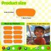 100 Pairs Sports Eye Black Stickers Set for Baseball, Softball, Football, Lacrosse Fans - Breathable Eye Stickers with 2 Pencils for Party Game Day Sports Supplies (Orange) view 2