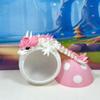 3D Printed Dragon, Articulated Dragon with Egg, 6" White and Pink Rose Baby Dragon, Fidget ADHD Toy Executive Desk Toy BD007-ROSE-ME view 4