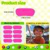 100 Pairs Sports Eye Black Stickers Set for Baseball, Softball, Football, Lacrosse Fans - Breathable Eye Stickers with 2 Pencils for Party Game Day Sports Supplies (Pink) view 2