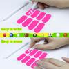 100 Pairs Sports Eye Black Stickers Set for Baseball, Softball, Football, Lacrosse Fans - Breathable Eye Stickers with 2 Pencils for Party Game Day Sports Supplies (Pink) view 3