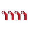 7.0mm Ball, Alloy RC Link Rod End with M4 Linkage Rod End, CW 7mm Ball Joint Set for 1/10 Model Car, Replacement Part for Model Car (Red) view 1