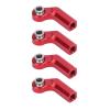 7.0mm Ball, Alloy RC Link Rod End with M4 Linkage Rod End, CW 7mm Ball Joint Set for 1/10 Model Car, Replacement Part for Model Car (Red) view 2