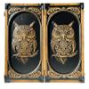 3D Premium WOODEN BACKGAMMON Set Handcrafted Handmade Game New Board 48cm (19), Carved, OWL view 1