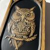 3D Premium WOODEN BACKGAMMON Set Handcrafted Handmade Game New Board 48cm (19), Carved, OWL view 4