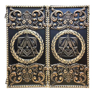 3D Premium WOODEN BACKGAMMON Set Handcrafted Handmade Game New Board, Carved, FreeMasons
