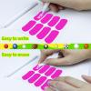 100 Pairs Sports Eye Black Stickers Set for Baseball, Softball, Football, Lacrosse Fans - Breathable Eye Stickers with 2 Pencils for Party Game Day Sports Supplies (Purple) view 3