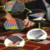 Nuburbur Metal Blackjack Strategy Card Stainless Steel Blackjack Basic Strategy Card/Book Allowed at The Table in The Casino 4+ Decks Hit Soft 17 with Leather Sleeve (Regular Version) view 4