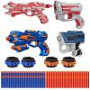 Kasebro 4 Pack Blaster Set for Kids Ages 5+ | 80 Foam Darts & 4 Wrist Bands | Team Battle Toy Gift - Christmas Birthday Easter Party view 1